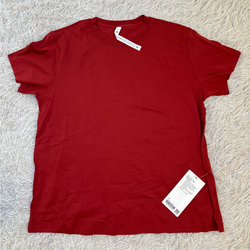 Lululemon all yours tee NWT size 10 Cayenne